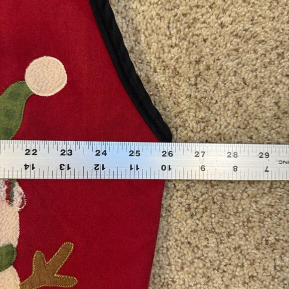 Snowman Holiday Applique Vest Womens XXL Red Festive Ugly Christmas - Picture 7 of 9